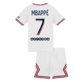 Divisa di Calcio Paris Saint Germain Kylian Mbappé 7 Bambino Quarta 2021/2022